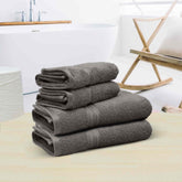 Super Comfy 100% Cotton Towel  Set of 4 - Ash